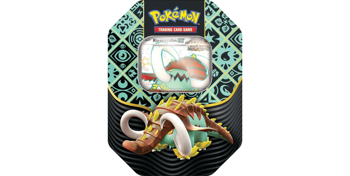 Pokémon Paldeas Schicksale Riesenzahn EX Tin