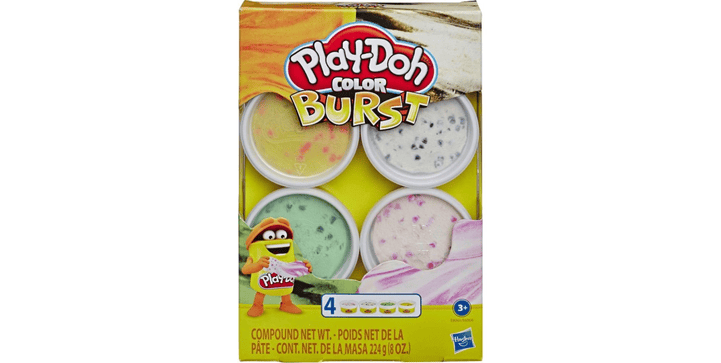 Play-Doh Color Burst 4er-Pack pastell