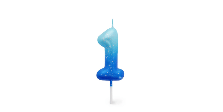 Legami Happy Birthday Candle - Tortenkerze - 1 - Blau