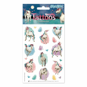 TapirElla Metallic Tattoo A6 - Einhorn Lunabelle