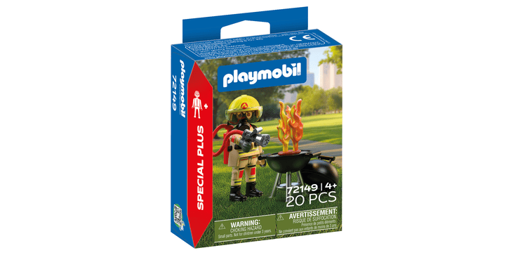 72149 Feuerwehrmann mit Brandherd - Playmobil