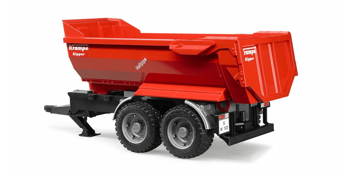 bruder - Krampe   Tandem-Halfpipe-Kippanhänger