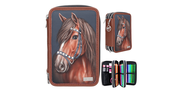 Miss Melody 3 Fach Federtasche LUXURY HORSE
