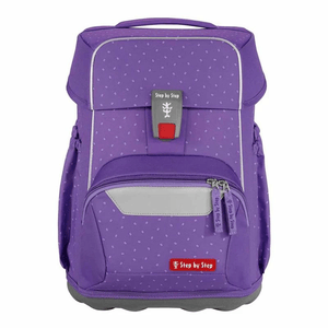 Step by Step BASIS Schulranzen-Set „Purple Konfetti" 4-teilig