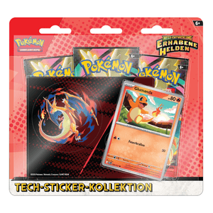 Pokémon Mega-Entwicklung - Erhabene Helden - Tech-Sticker-Kollektion - Glumanda oder Nebulak