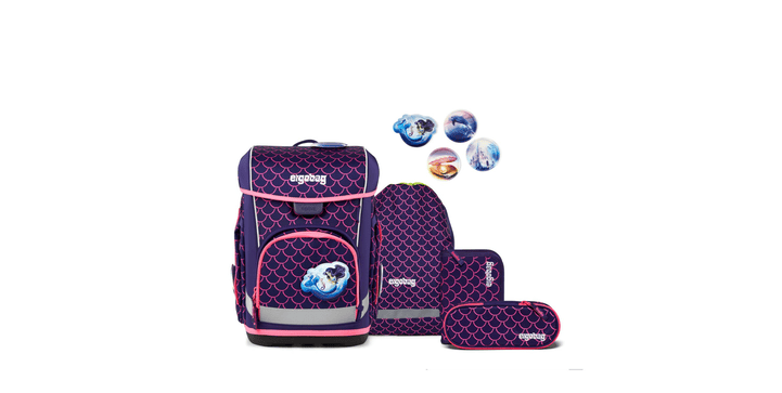 ergobag cubo light Schulranzen-Set PerlentauchBär - 2026