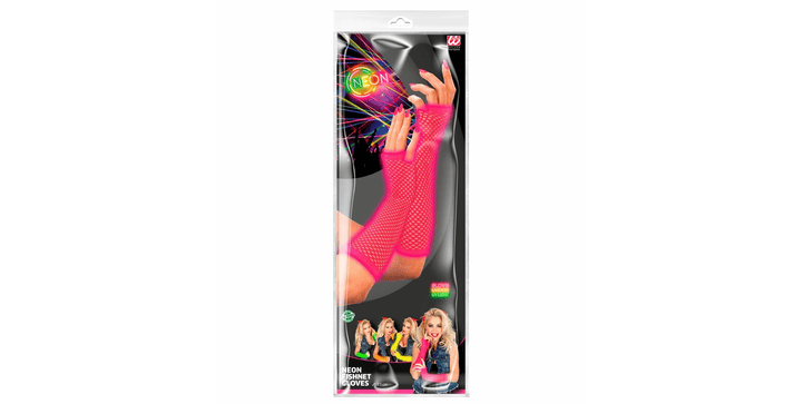 Widmann Neon Pinke Fingerlose Netzhandschuhe