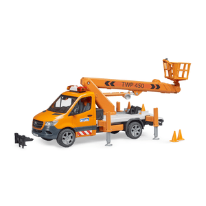 bruder - MB Sprinter Arbeitsbühne mit Light + Sound Modul