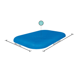 Bestway® PE-Abdeckplane 262 x 175 cm Family Pools blau eckig