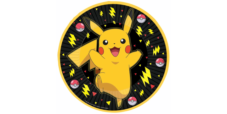 Amscan - 8 Teller Pokémon 2024 Papier Rund