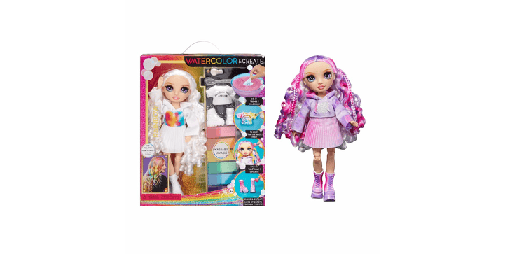 Rainbow High WaterColor & Create NEW Theme Dolls- purple eyes
