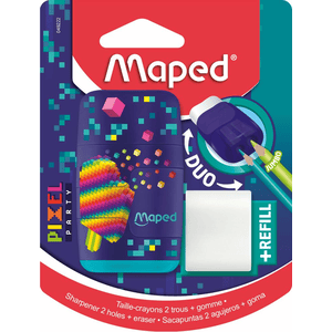 Maped Radierer/Anspitzer 2in1 PIXEL PARTY