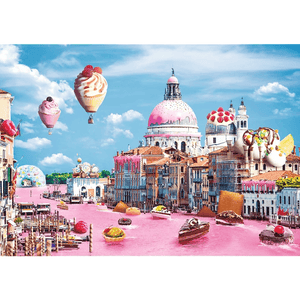 Trefl Puzzle 1000 – Funny Cities / Süßigkeiten in Venedig