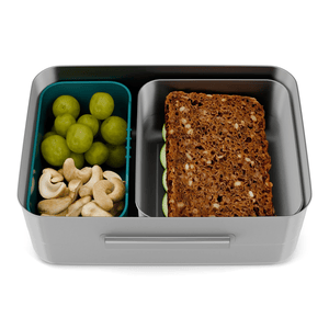 ergobag Edelstahl Brotdose Blumen