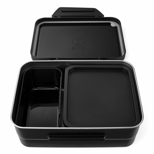 satcht Edelstahl Brotdose Black