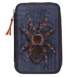 Adventure World 2 Fach Federtasche mit Spinne