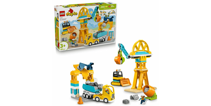 LEGO® DUPLO® 10476 Baustelle mit Baufahrzeugen – 3-in-1-Set