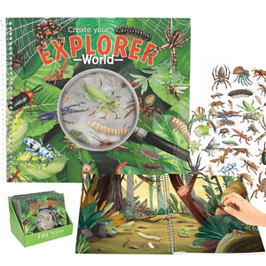 Explorer Stickerworld mit Relief Stickern