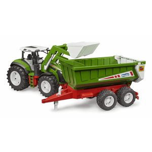bruder - ROADMAX Traktor mit Frontlader und Kippanhänger