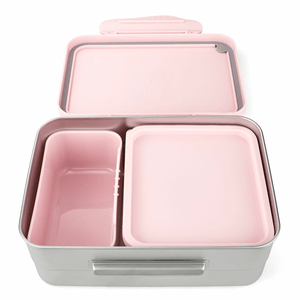 ergobag Edelstahl-Brotdose Rosa Diamanten Pferd