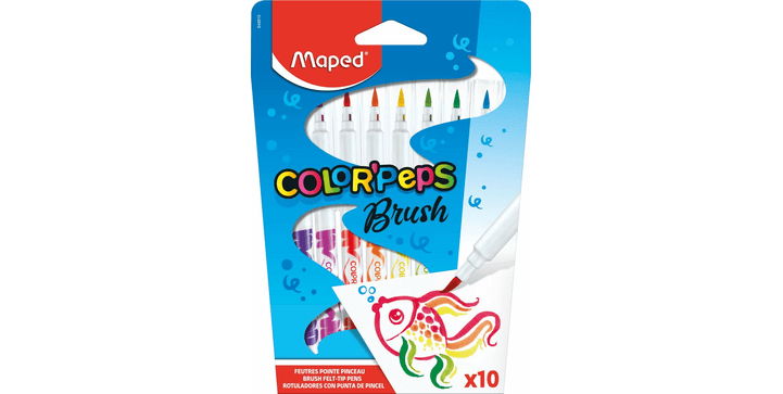 Maped Pinselfilzstifte COLOR'PEPS BRUSH x 10