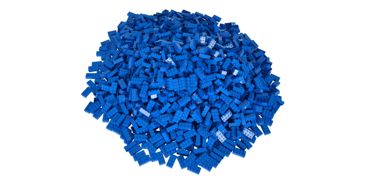 Simba - 104118925 - Blox 500 blaue 8er Steine lose
