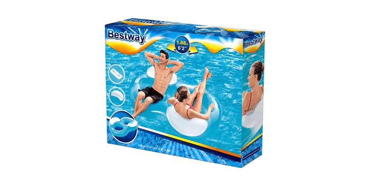 Bestway® 2-Personen-Schwimmring mit Rückenlehne Lounge
