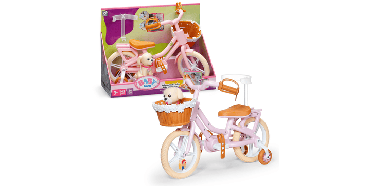 BABY born Fahhrad mt Welpen Lucky