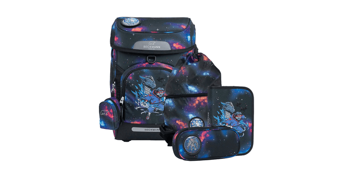 Beckmann Schulrucksack Plus Air 6-teiliges Set - Ninja Elements