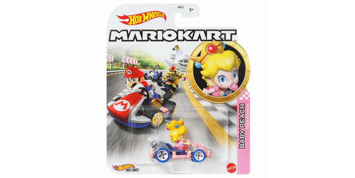Hot Wheels Entertainment Mario Kart - Baby Peach (Pipe Frame)