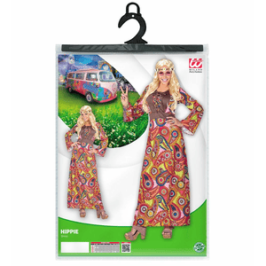 Widmann Kostüm "Hippie" Kleid mit Stirnband - XL